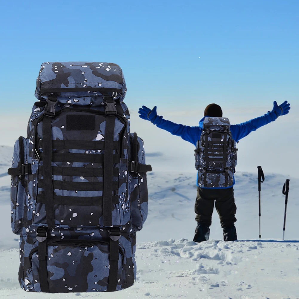 80l Taktischer Tarnungs-Rucksack Millitär Bergsteiger
