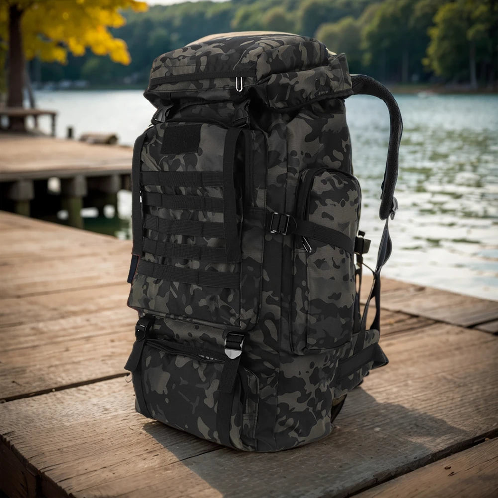 80l Taktischer Tarnungs-Rucksack Millitär Bergsteiger