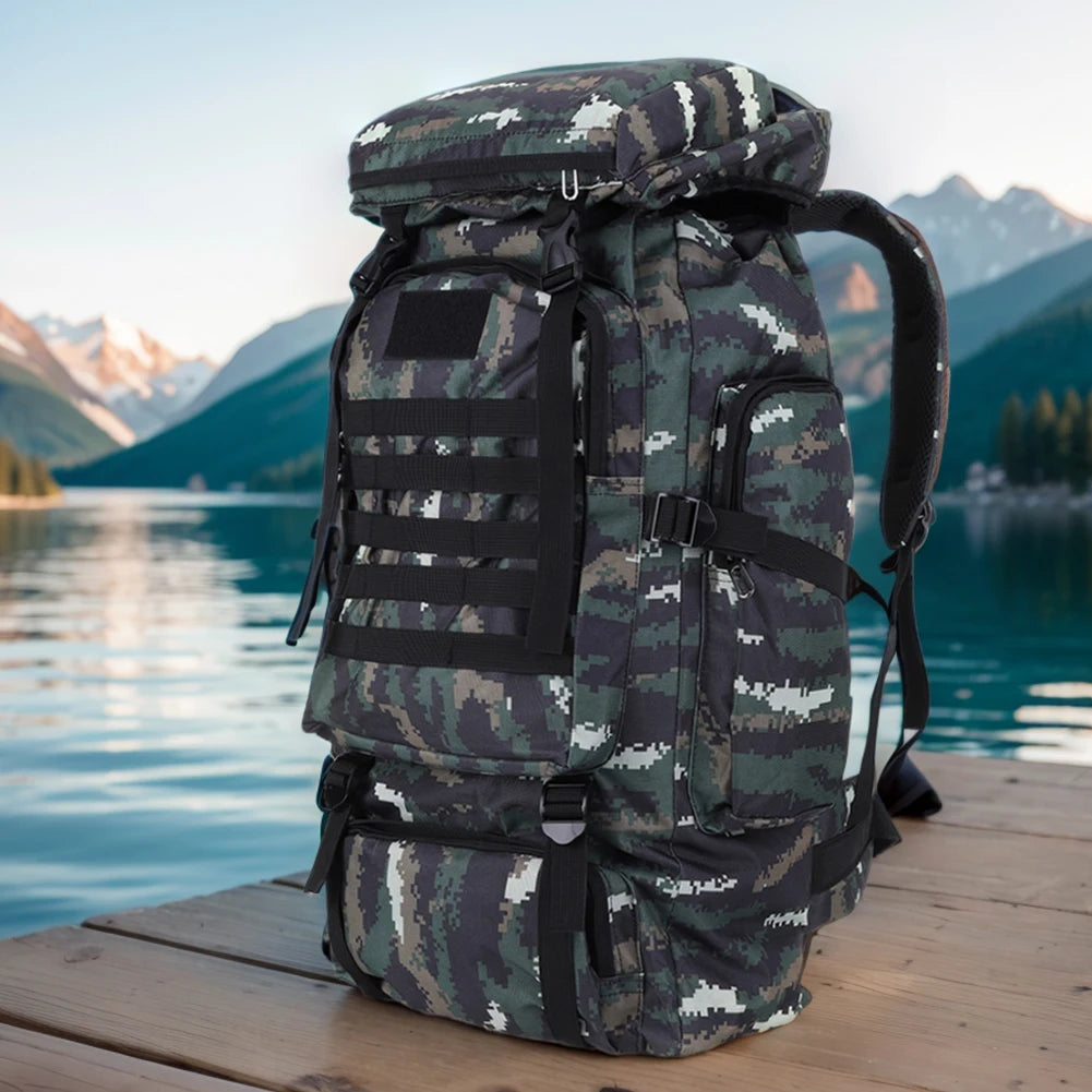 80l Taktischer Tarnungs-Rucksack Millitär Bergsteiger