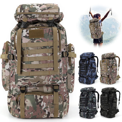 80l Taktischer Tarnungs-Rucksack Millitär Bergsteiger