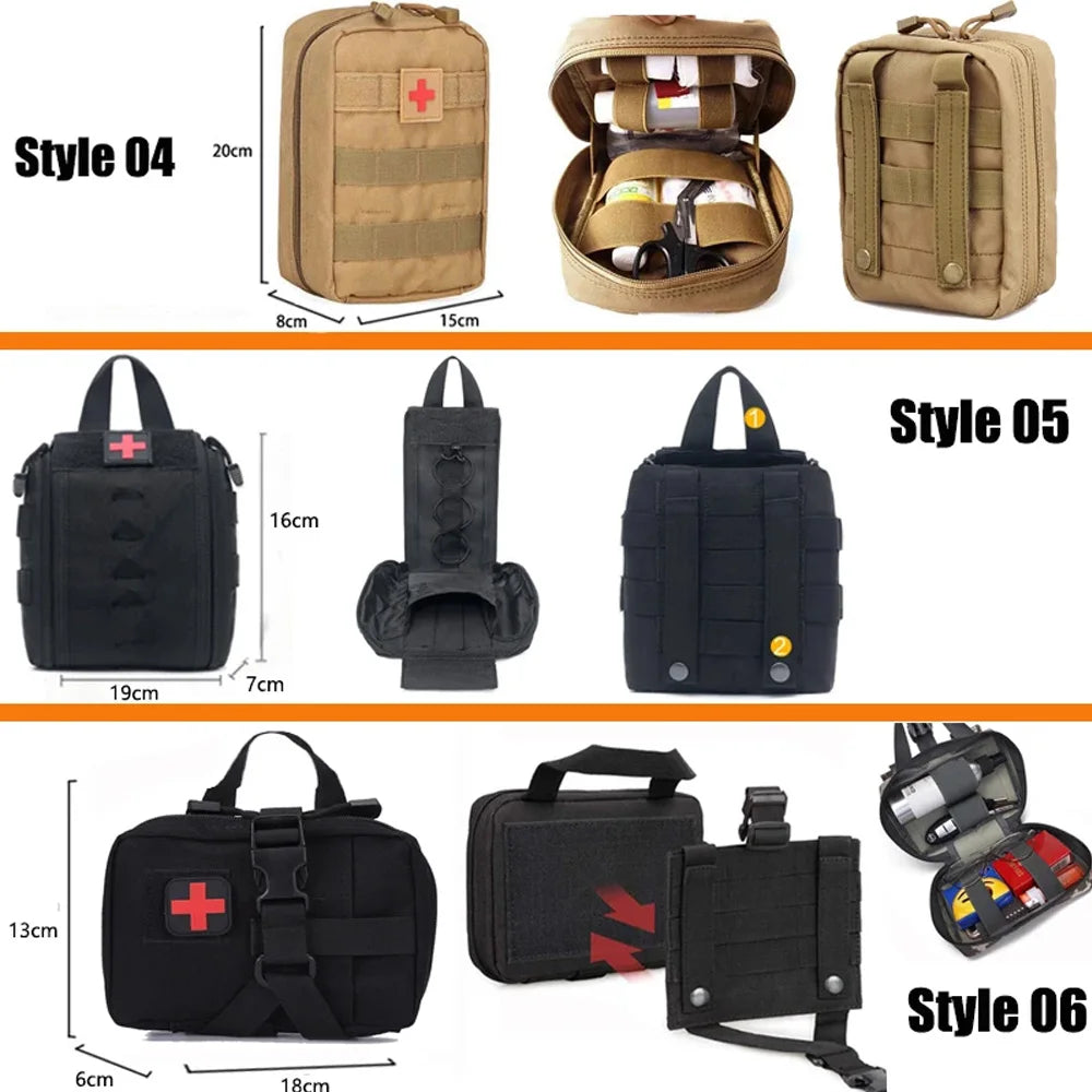 EDC Tasche Notfall-Werkzeugset Outdoor Erste-Hilfe-Set Camping Survival Kit