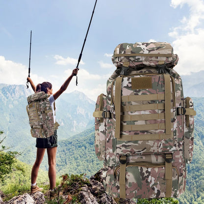 80l Taktischer Tarnungs-Rucksack Millitär Bergsteiger