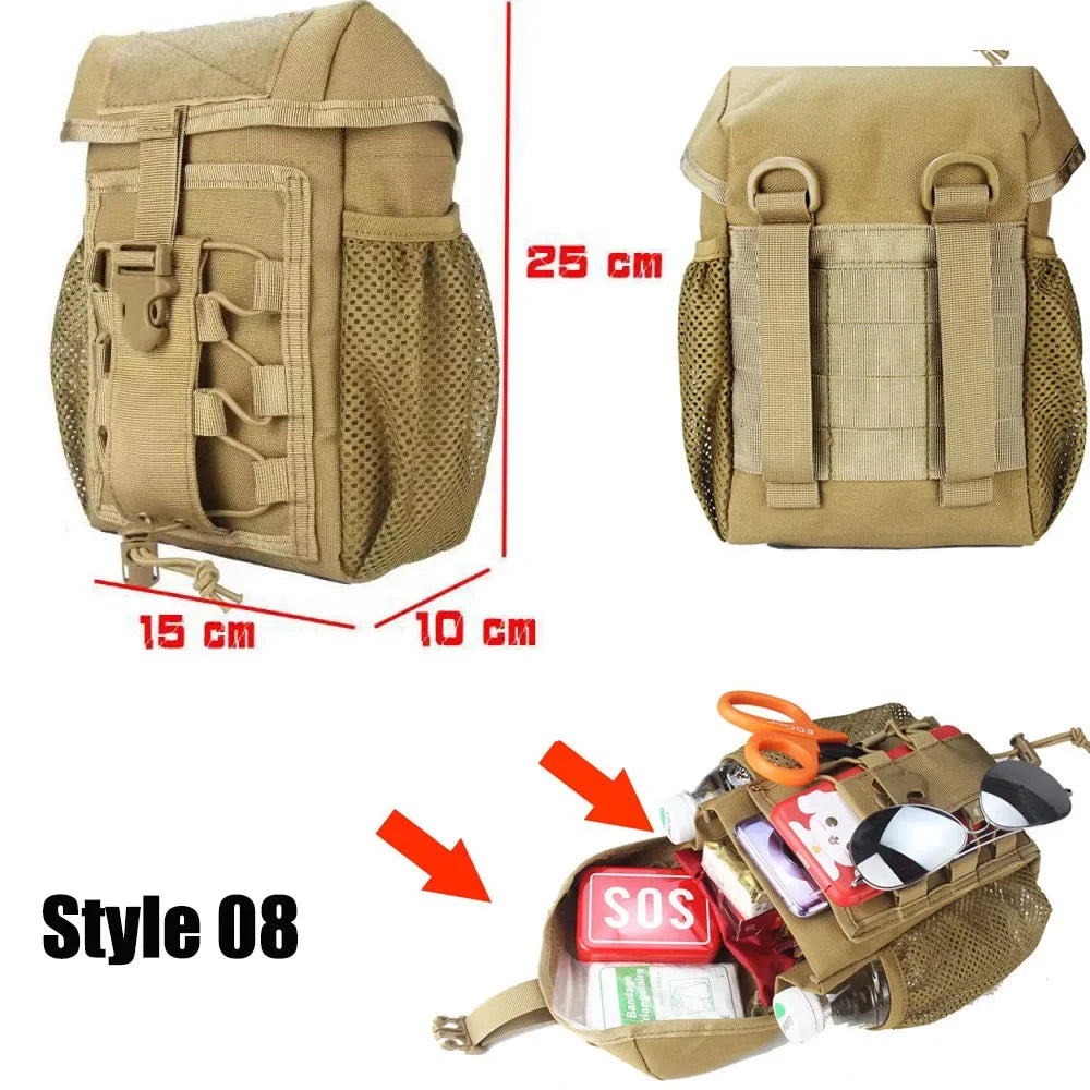 EDC Tasche Notfall-Werkzeugset Outdoor Erste-Hilfe-Set Camping Survival Kit