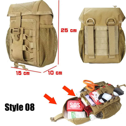 EDC Tasche Notfall-Werkzeugset Outdoor Erste-Hilfe-Set Camping Survival Kit